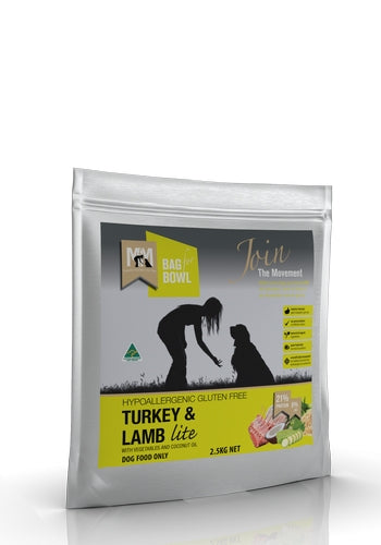 Meals For Mutts Dog Lite Turkey & Lamb Gluten Free 2.5Kg YELLOW