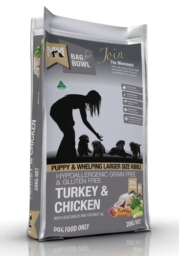 Meals For Mutts Dog Puppy Large Kibble Turkey & Chicken Grain Free Gluten Free 2