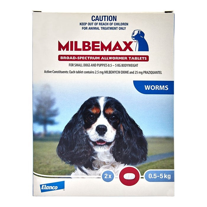 Milbemax Small Dog (0.5-5kg) - 2 Tabs
