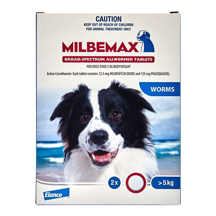 Milbemax Dog Large (Over 5kg) - 2 Tabs