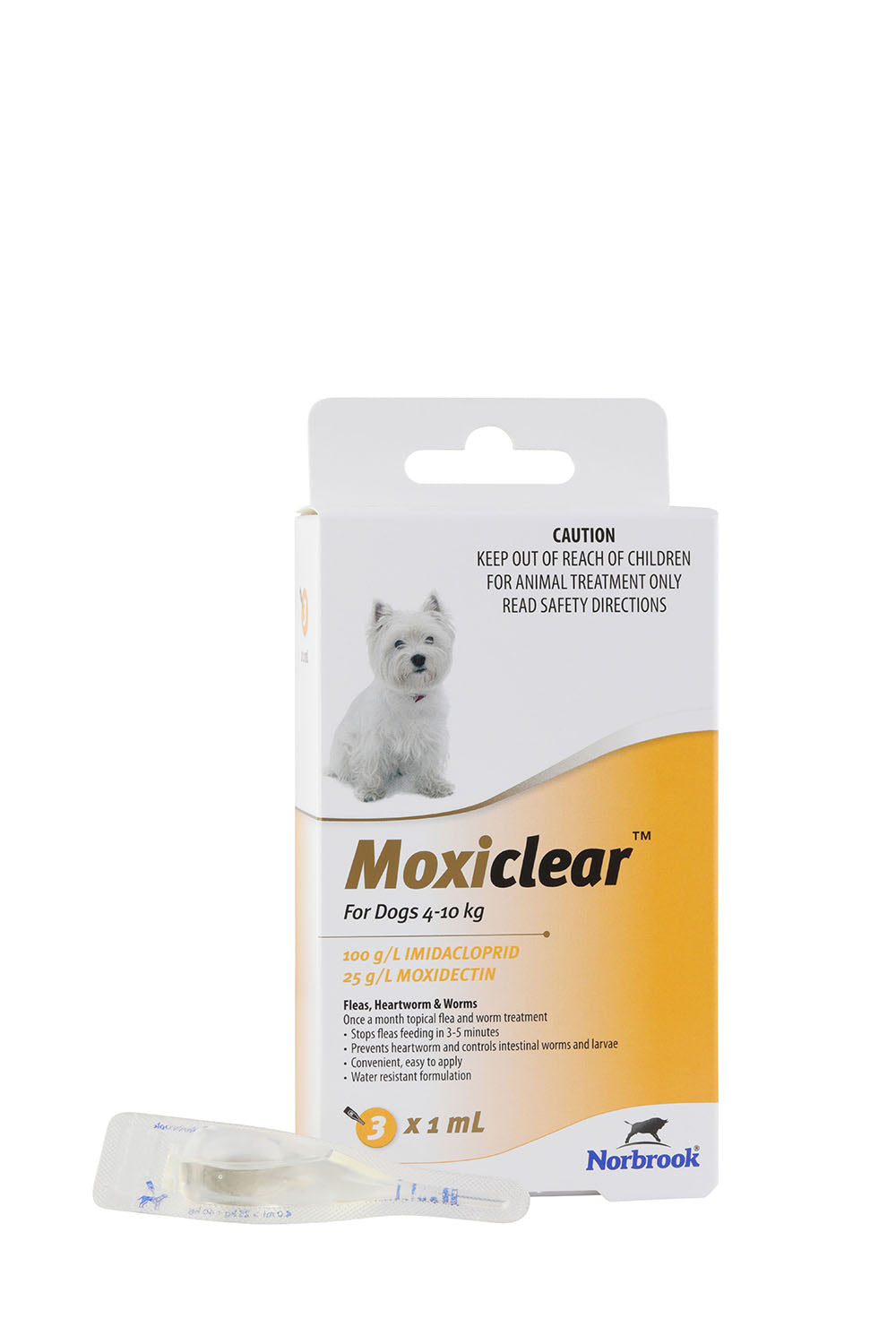 Moxiclear For Dogs 4-10kg 3 pack