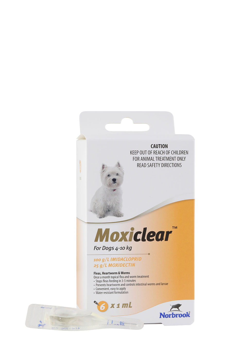Moxiclear For Dogs 4-10kg 6 pack