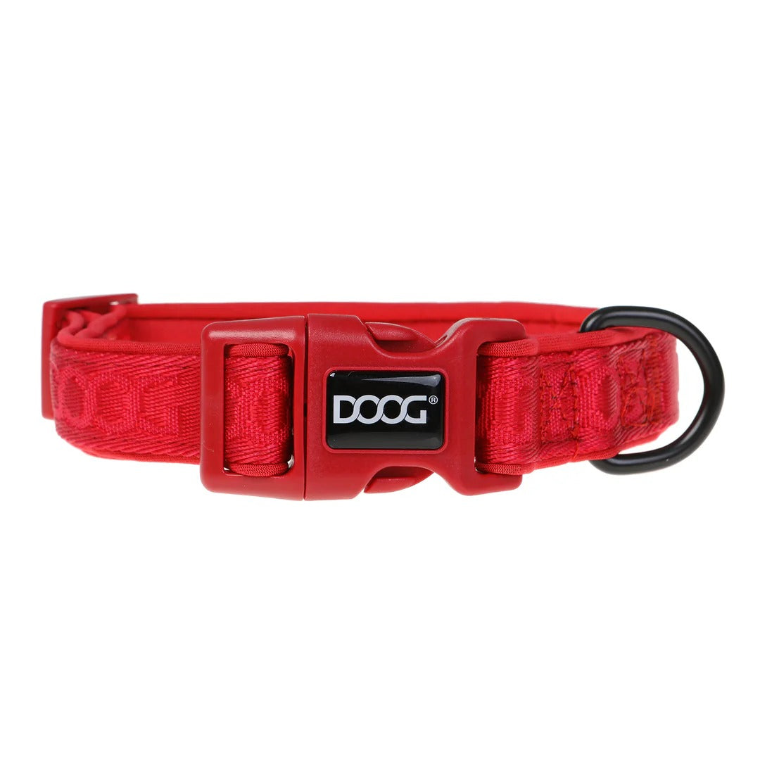 DOOG Neosport Neoprene Dog Collar RED - Medium
