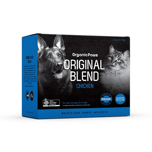 Organic Paws FROZEN Original Blend - Chicken 2.2kg BLUE (6)