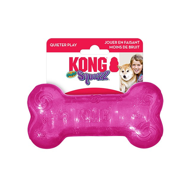 KONG Squeezz Crackle Bone Medium