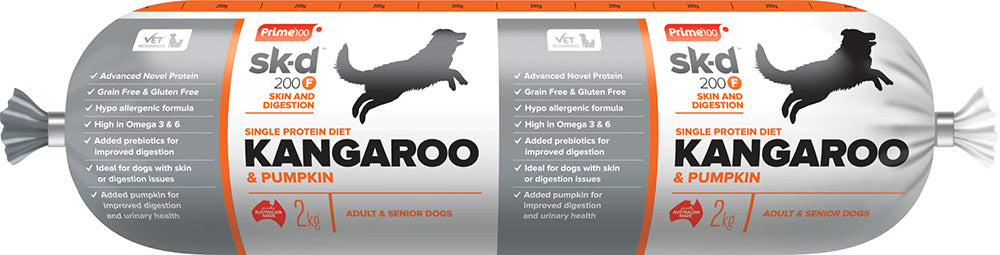 Prime 100 CHILLED SPD Kangaroo & Pumpkin Roll 2kg (8/ctn)