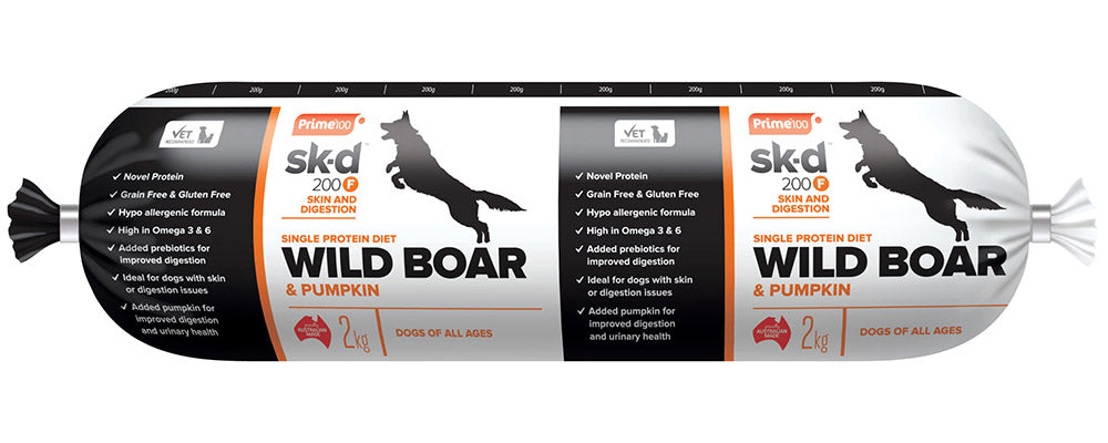 Prime 100 CHILLED SPD Wild Boar & Pumpkin 2kg (8/ctn)