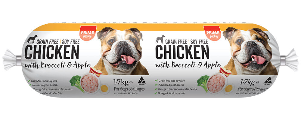Prime 100 CHILLED Pantry Roll Chicken Broccoli & Apple 1.7kg (6/ctn)