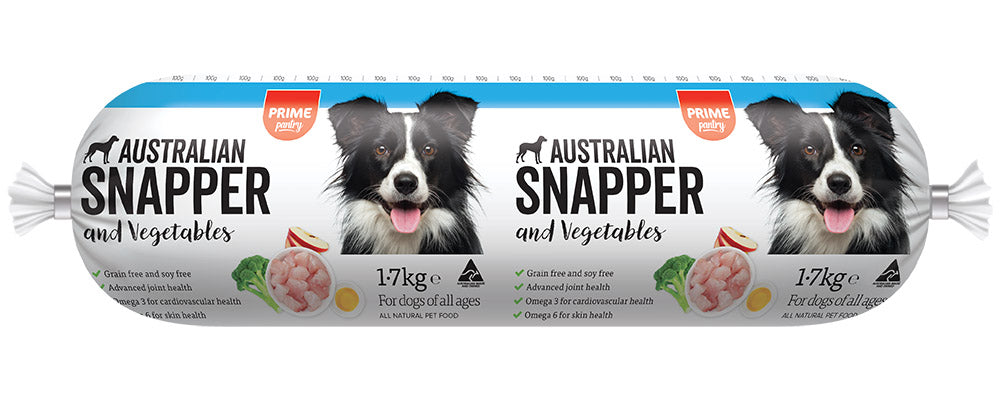 Prime 100 CHILLED Pantry Roll Australian Snapper & Vegetable 1.7kg (6/ctn)