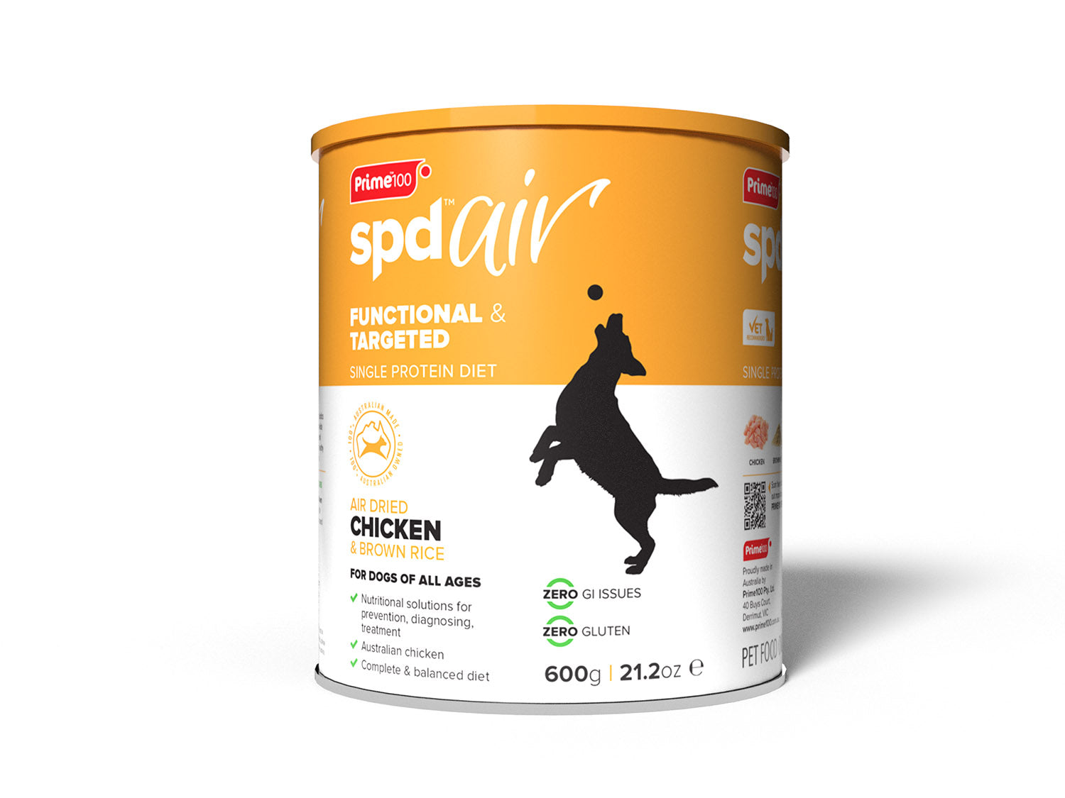 PRIME 100 SPD Air Dried - Chicken & Brown Rice 600g