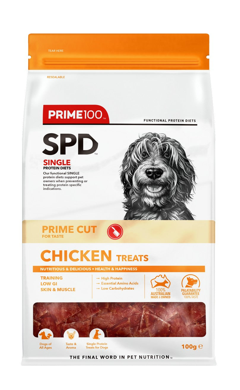 Prime 100 SPD Prime Cut Chicken Treats 100g