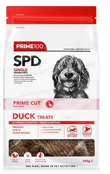 Prime 100 SPD Prime Cut Duck Treats 100g