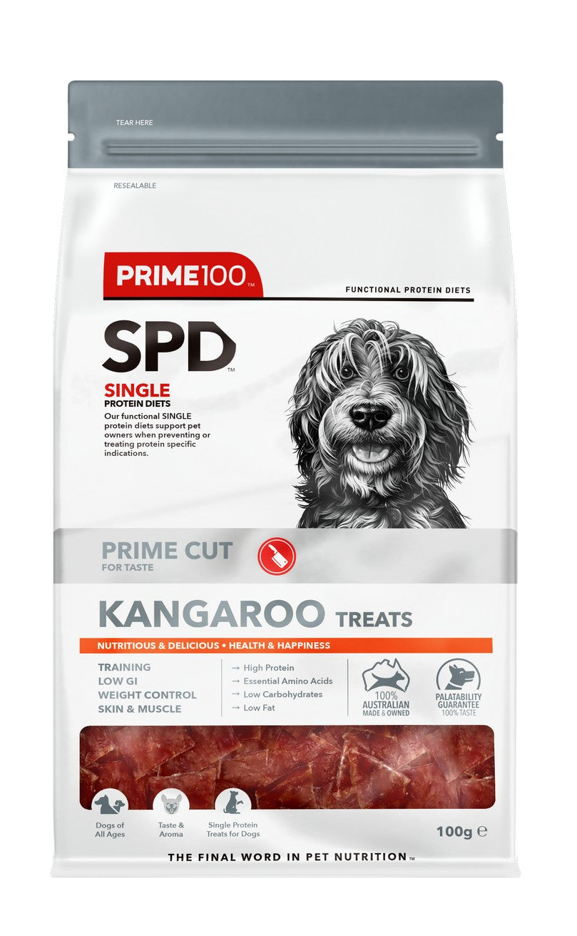 Prime 100 SPD Prime Cut Kangaroo Treats 100g
