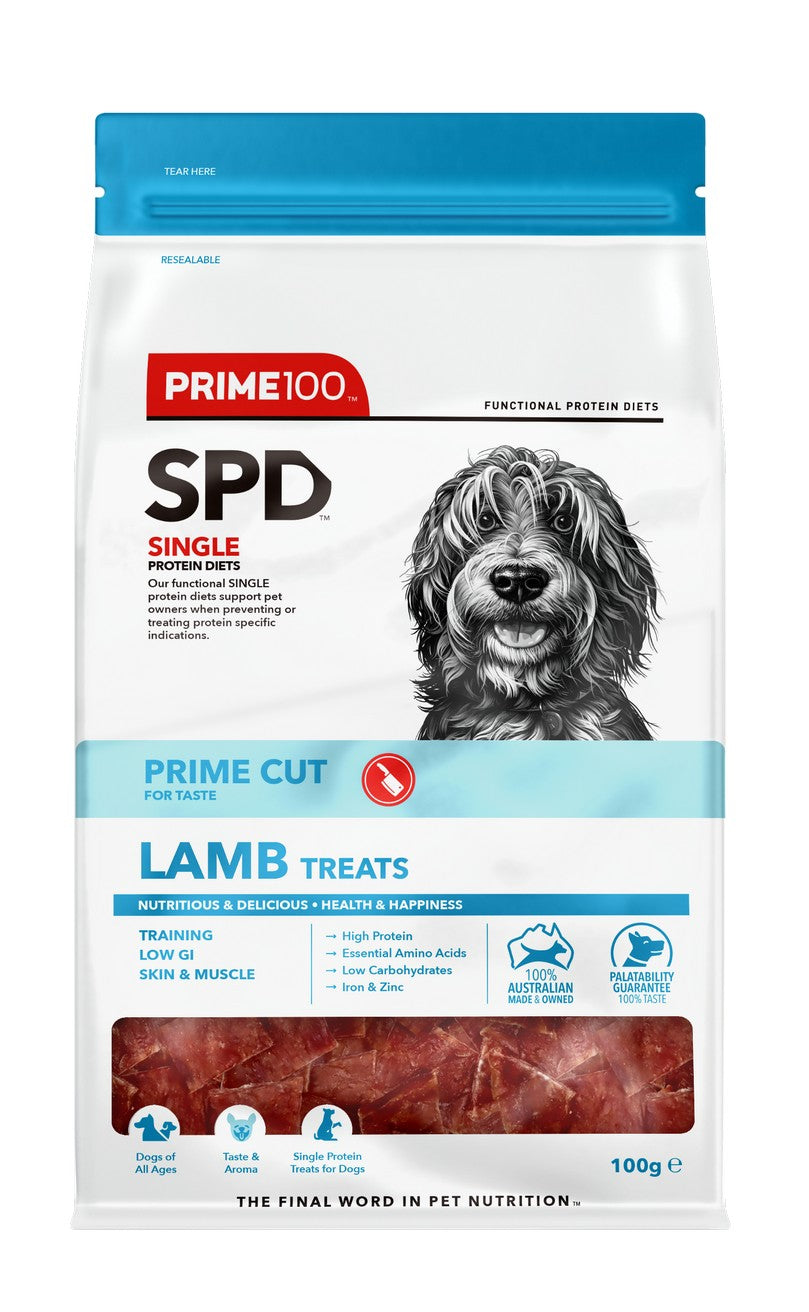 Prime 100 SPD Prime Cut Lamb Treats 100g