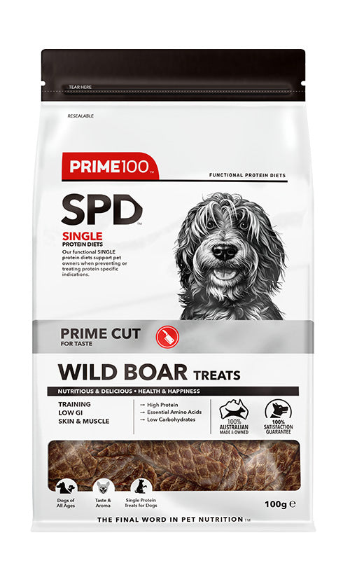 PRIME 100 SPD Prime Cut Wild Boar Treats 100g