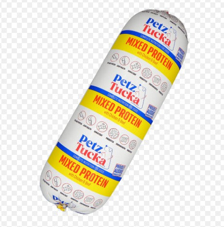 PetzTucka Roll Chilled Cooked Chicken & Beef Mixed Protein & Veg 1.5kg (8/ctn)