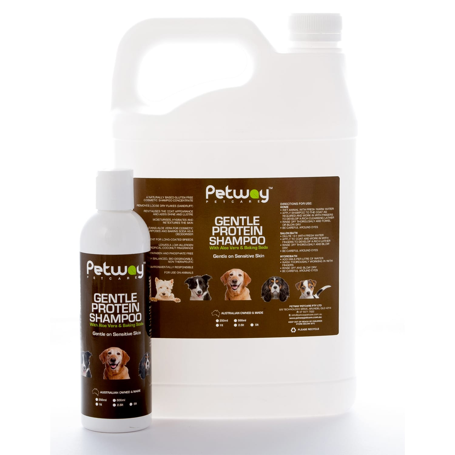 Petway Gentle Protein Shampoo with Aloe Vera & Baking Soda 5L