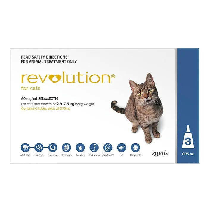 Revolution Cat 2.6-7.5kg Blue 3pk