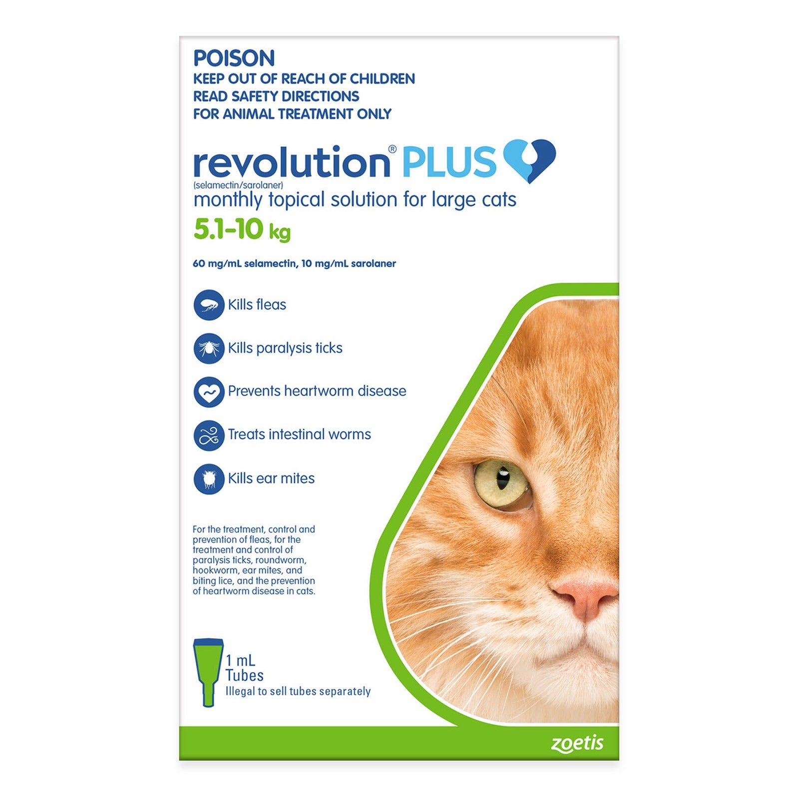 Revolution PLUS Cat 5-10kg 6pk (Green)