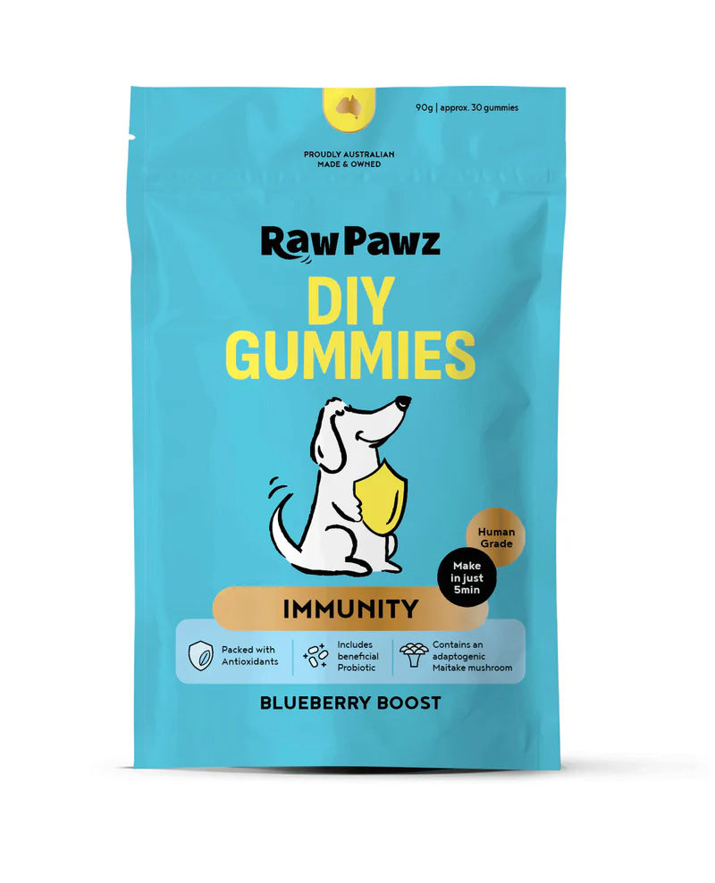 RAW PAWZ DIY Gummies IMMUNITY Blue Boost Anti-Oxidant 90g