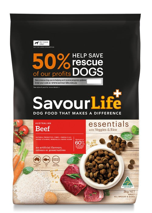 SavourLife ESSENTIALS Adult Beef 3kg
