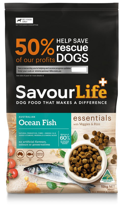 SavourLife ESSENTIALS Adult Ocean Fish 15kg