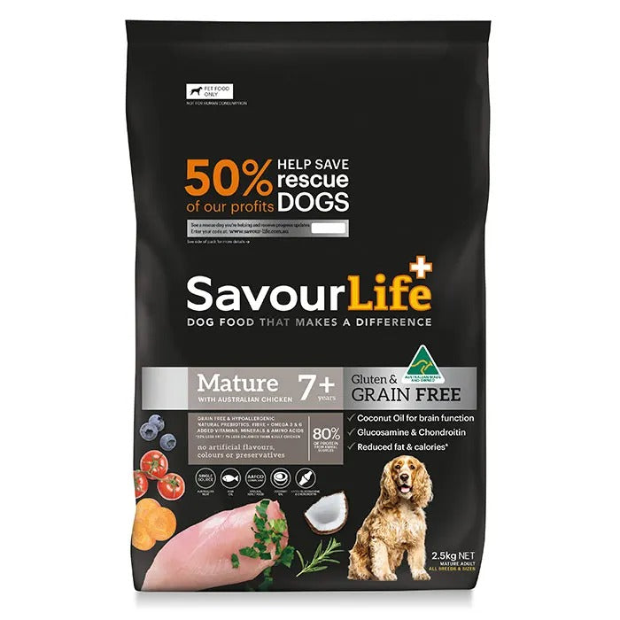 SavourLife Grain Free MATURE 7+ Chicken 10kg