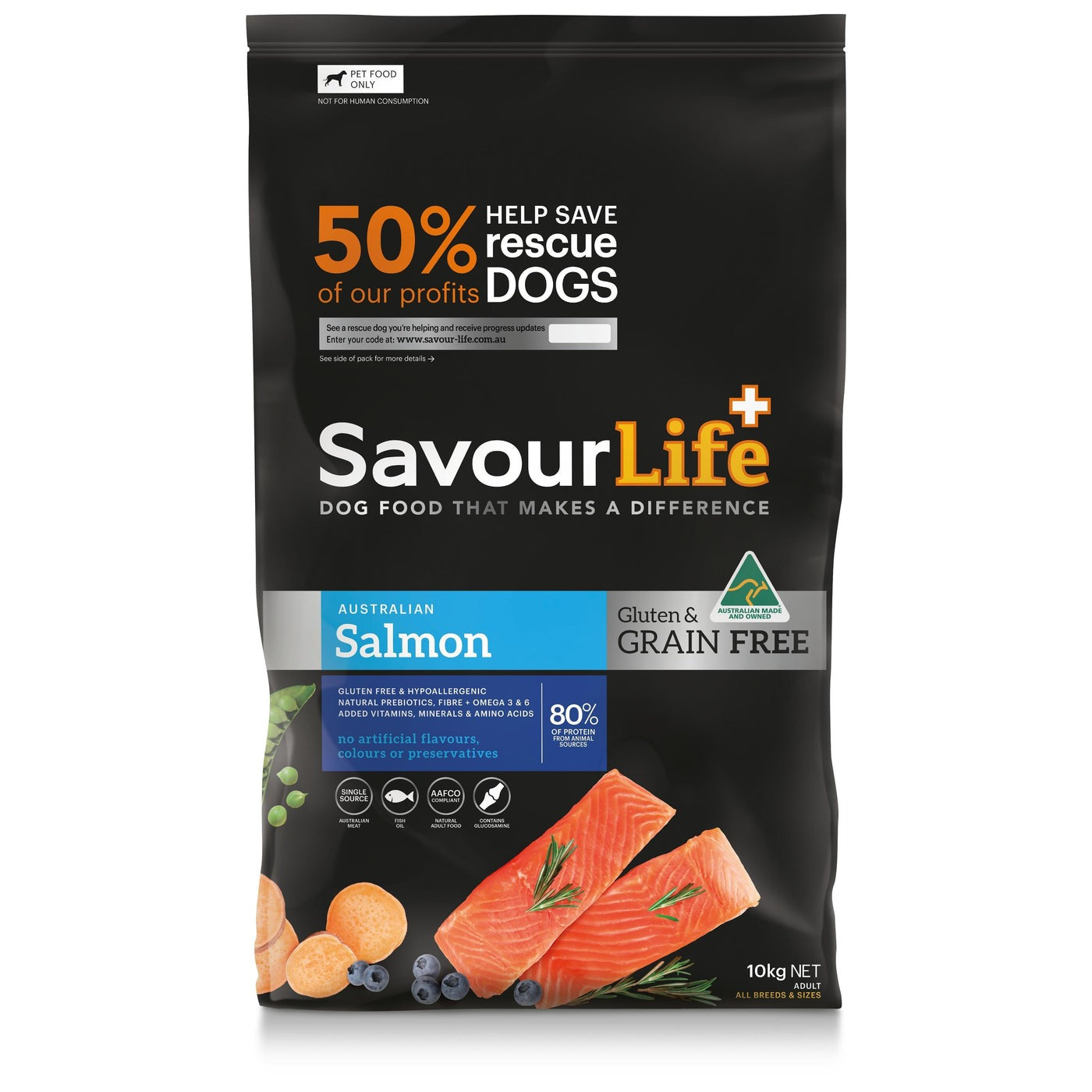 SavourLife Grain Free ADULT Salmon 10kg