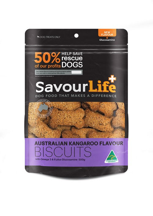 Savourlife Australian Kangaroo Flavour Biscuits 500g