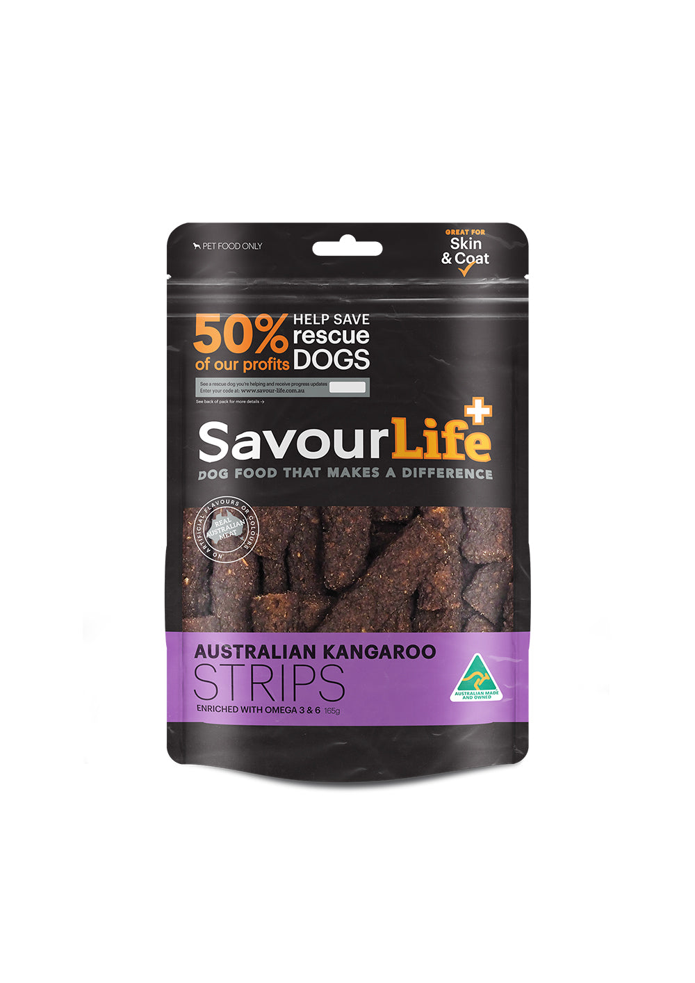 Savourlife Australian Kangaroo Strips 165g