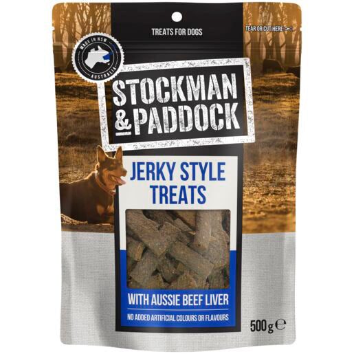 Stockman & Paddock Aussie Beef Liver Jerky 500g