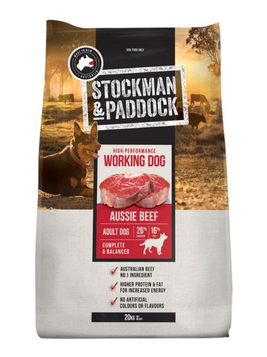 Stockman & Paddock Working Dog BEEF 20kg