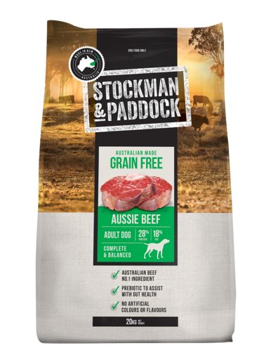 Stockman & Paddock Adult Grain Free BEEF 20kg