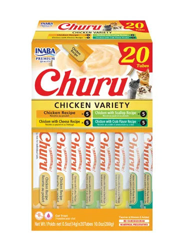 INABA CAT Churu Puree Chicken Varieties 20pc BOX