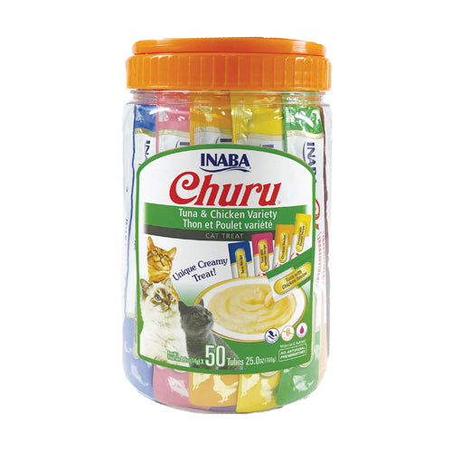 INABA CAT Churu Puree Tuna & Chicken Varieties 50p**