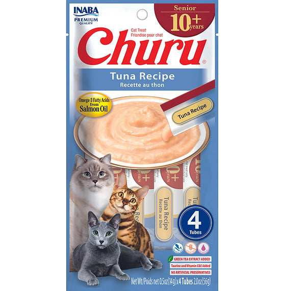 INABA CAT Churu Puree Senior 10+ Tuna 56g (6)
