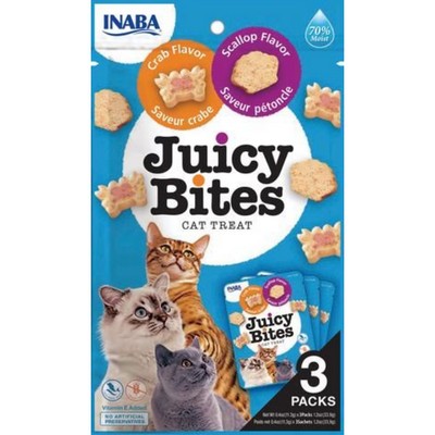 INABA CAT Juicy Bites Scallop & Crab Flavour 33.9g (6)
