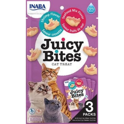 INABA CAT Juicy Bites Shrimp & Seafood Mixed Flavour 33.9g (6)