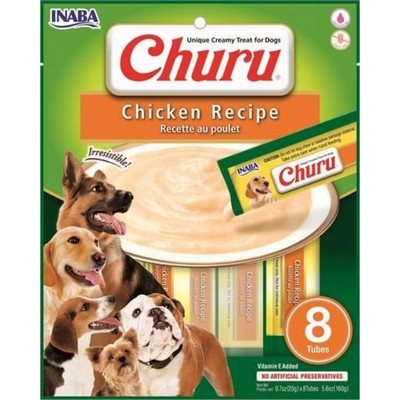 INABA DOG Churu Chicken 8pk 160g (6)