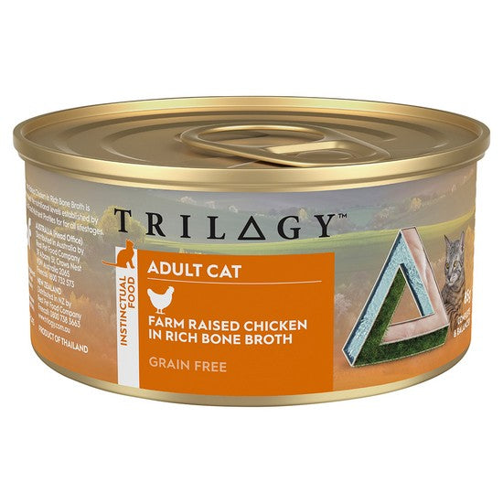 TRILOGY CAT Adult Chicken in Bone Broth 85g (24)