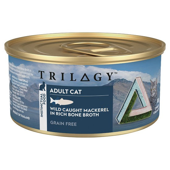 TRILOGY CAT Adult Mackerel in Bone Broth 85g (24)