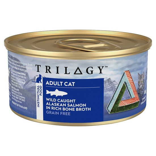 TRILOGY CAT Adult Salmon in Bone Broth 85g (24)