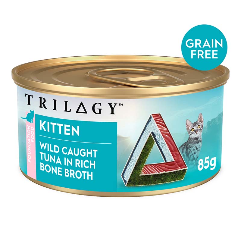 TRILOGY CAT Kitten Tuna in Bone Broth 85g (24)