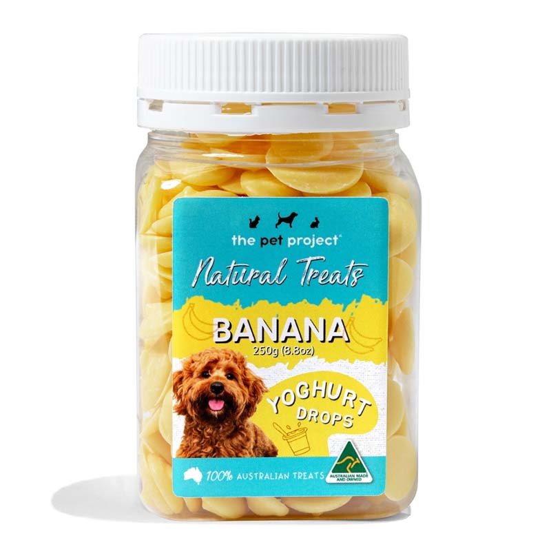 THE PET PROJECT Yoghurt Drops Banana 250g