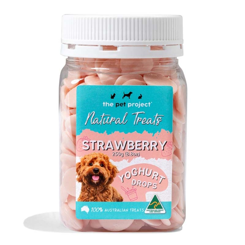 THE PET PROJECT Yoghurt Drops Strawberry 250g