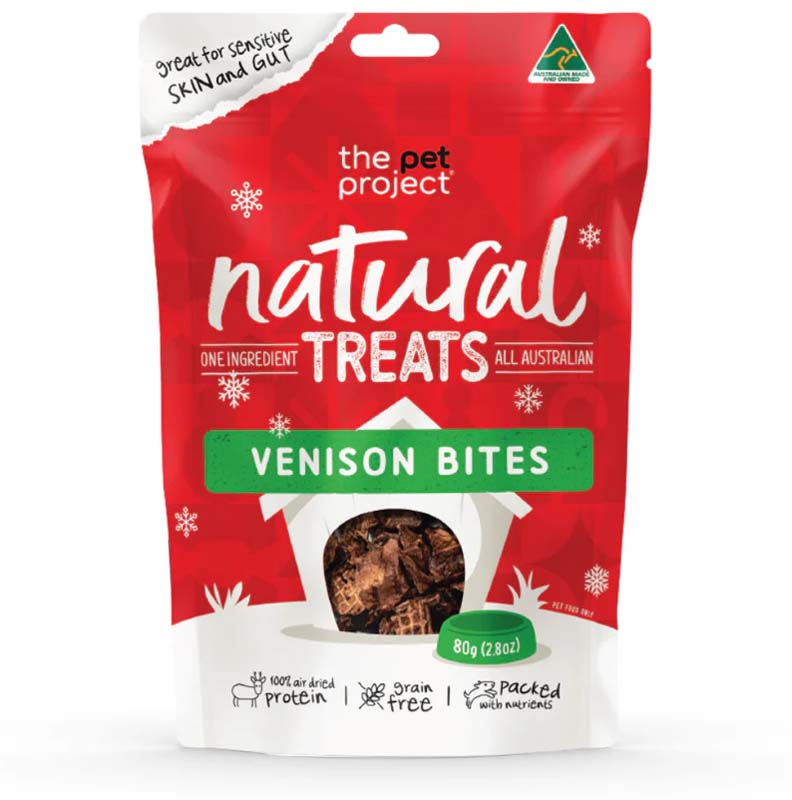 THE PET PROJECT Christmas Venison Bites 80g