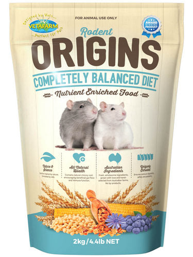 Vetafarm Rodent Origins Rat & Mouse Food 2kg