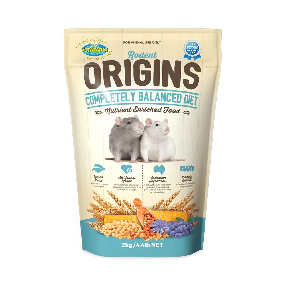 Vetafarm Rodent Origins Rat & Mouse Food 10kg