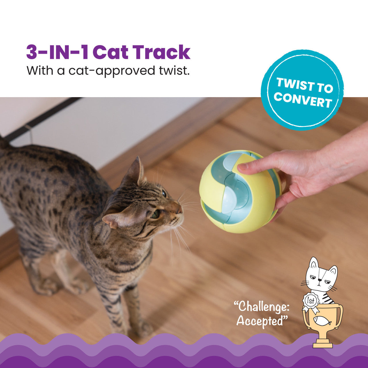 Catstages Twist-A-Ball Track