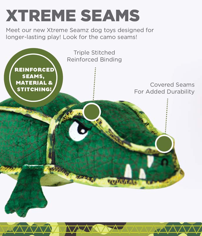 Outward Hound Dog Xtreme Seamz Alligator Medium